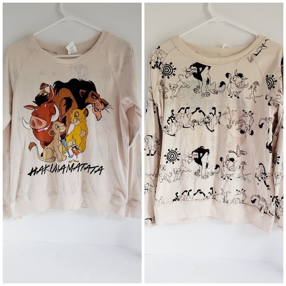 Disney Tops - Disney's The Lion King Reversible Sweatshirt L